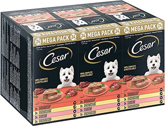 Produktbild von Cesar Klassik-Terrine Hundenassfutter Multipack - 24 x 150 g