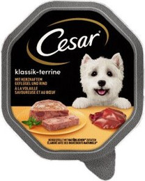 Produktbild von Cesar Klassiker Geflügel und Rind Nassfutter - 14 x 150 g