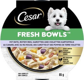Produktbild von Cesar Nassfutter Hund, Adult, Fresh Bowls, in Sauce, Ente 10x85 g