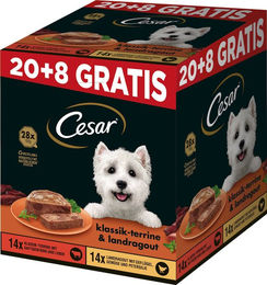 Produktbild von Cesar Nassfutter-Mix für erwachsene Hunde - 28 x 150 g