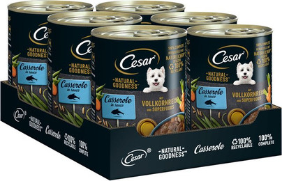 Produktbild von Cesar Natural Goodness Fisch und Superfoods - 6 x 400 g