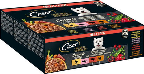 Produktbild von Cesar Natural Goodness Getreidefrei mit Superfoods Casserole in Soße - 48 x 100 g