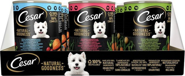 Produktbild von Cesar Natural Goodness Nassfutter für Hunde - 12 x 400 g