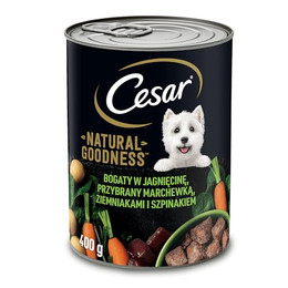 Produktbild von Cesar Natural Goodness Nassfutter mit Lamm, Karotten, Kartoffeln und Spinat - 24 x 400 g