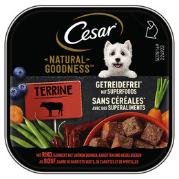 Produktbild von Cesar Natural Goodness Terrine Getreidefrei Superfoods Rind - 16 x 100 g