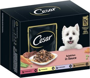 Cesar Portionsbeutel Selektion in Sauce - 48 x 100 g – Bild 1 von 3