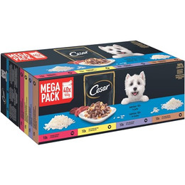 Produktbild von Cesar Selektion in Gelee Premium Hunde Nassfutter Senior 10+ - 40 x 100 g