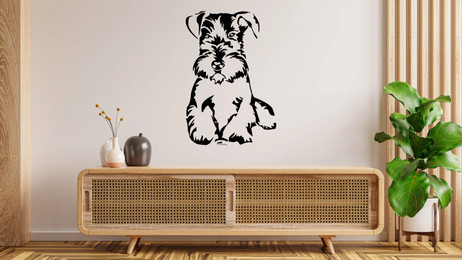 Produktbild von Cesky Terrier Wandtattoo Wandbild Wandsticker Wandaufkleber Wanddekoration