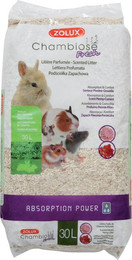 Produktbild von Chambiose-Streu mit Duft "Pfingstrose Johannisbeere" für Nagetiere Zolux