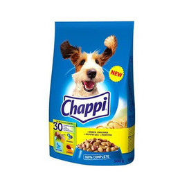 Produktbild von Chappi Trockenfutter mit Geflügel und Gemüse für ausgewachsene Hunde - 12 x 500 g
