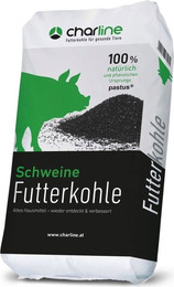 Produktbild von CharLine Futterkohle-Mehl für Schweine - 12 kg