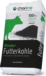 Produktbild von CharLine Futterkohle Pulver für Rinder - 14 kg
