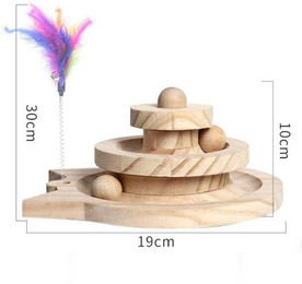 Produktbild von Chats Holzspielzeug Holzbaum mit rotierendem Trackball
