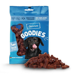 Produktbild von Chewies Goodies Maxi Lachs Hundesnack - 200 g