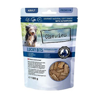 Produktbild von Chewies Lucky Bits Flussbarsch & Huhn Adult Hundeleckerli - 100 g