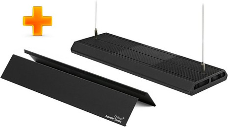 Produktbild von Chihiros RGB Vivid2 130 Watt Aquarienbeleuchtung & Blende schwarz (verspiegelt) Vorteils-Paket