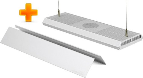 Produktbild von Chihiros RGB Vivid2 130 Watt Aquarienbeleuchtung & Blende silber (verspiegelt) Vorteils-Paket