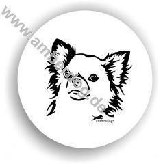 Produktbild von Chihuahua Langhaar Sticker Aufkleber