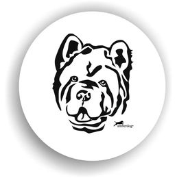 Produktbild von Chow Chow Kurzhaar Kopf Autoaufkleber
