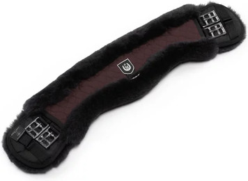 Produktbild von CHRIST Lammfell MONDGURT Sattelgurt anatomisch braun 80 cm - 80 cm