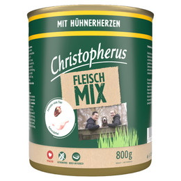 Produktbild von Christopherus Fleischmix mit Hühnerherzen - 6 x 800 g