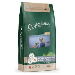 Produktbild von Christopherus Getreidefrei Forelle & Insekt - 4 kg