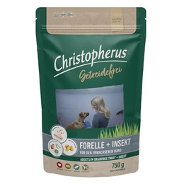 Produktbild von Christopherus Getreidefrei Forelle & Insekt - 750 g