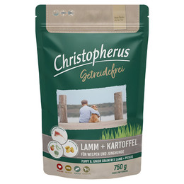 Produktbild von Christopherus Getreidefrei Welpe & Junghund mit Lamm & Kartoffel - 750 g