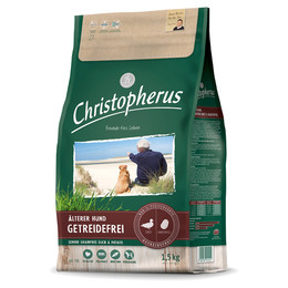 Produktbild von Christopherus Grainfree Senior Ente & Kartoffel Trockenfutter - 1,5 kg
