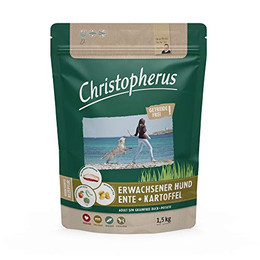 Produktbild von Christopherus Grainfree Trockenfutter Ente & Kartoffel für ausgewachsene Hunde - 1,5 kg