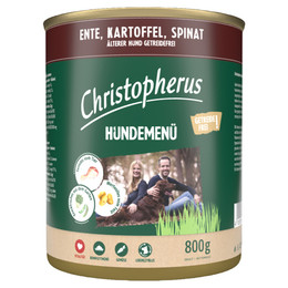 Produktbild von Christopherus Hundemenü Senior mit Ente, Kartoffel und Spinat - 6 x 800 g