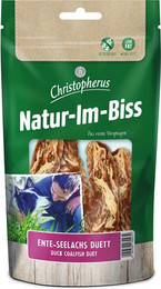 Produktbild von CHRISTOPHERUS Hundesnack Natur-Im-Biss Ente Seelachs - 12 x 70 g