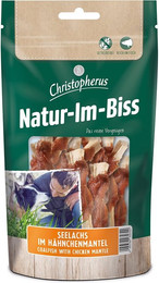 Produktbild von Christopherus Natur-Im-Biss Seelachs im Hähnchenmantel - 12 x 70 g
