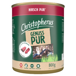 Produktbild von Christopherus Pur Hirsch Nassfutter - 6 x 800 g