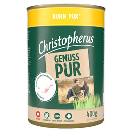 Produktbild von Christopherus Pur Huhn Nassfutter für Hunde - 6 x 400 g