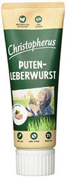 Produktbild von Christopherus Putenleberwurst Hundesnack - 12 x 75 g