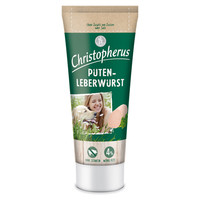 Produktbild von Christopherus Putenleberwurst Hundesnack - 12 x 75 g