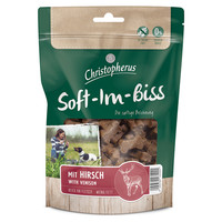 Produktbild von Christopherus Soft-Im-Biss Hirsch Hundesnack - 12 x 125 g