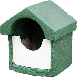 Produktbild von CJ Wildlife Holzbeton Nistkasten Halbhöhlenbrüter klein grün