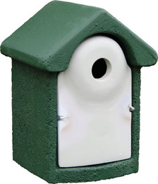Produktbild von CJ Wildlife Nistkasten aus Holzbeton Ø32mm Grün - 1 Stk.