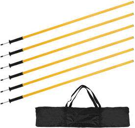 Clanmacy Agility-Slalom 6er Set 150cm Slalomstangen – Bild 1 von 5