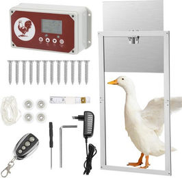 Produktbild von Clanmacy automatische Hühnerklappe mit LCD-Anzeige und Lichtsensor