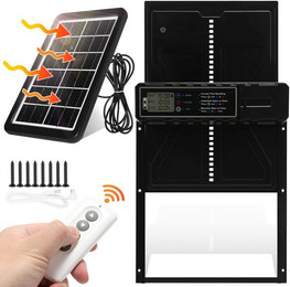 Produktbild von Clanmacy Automatische Hühnerklappe mit Solar-Timer