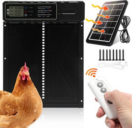 Produktbild von Clanmacy Automatische Hühnerklappe mit Solar und Timer