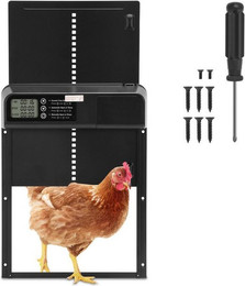 Produktbild von Clanmacy Automatische Hühnerstalltür mit Zeit- und Handmodus und LCD-Display