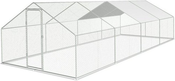 Produktbild von Clanmacy Freigehege Hühnerstall mit Sonnenschutzdach 3x8x2m