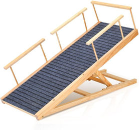 Produktbild von Clanmacy Hunderampe Hunderampe Haustierrampe 120cm Höhenverstellbar