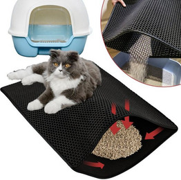 Produktbild von Clanmacy Katzenstreu Matte wasserabweisend 78x60 cm