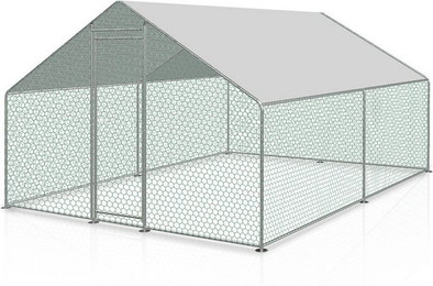 Produktbild von Clanmacy Kleintierkäfig Hühnerstall Kleintiergehege Hühnerhaus Freilauf Geflügelstall