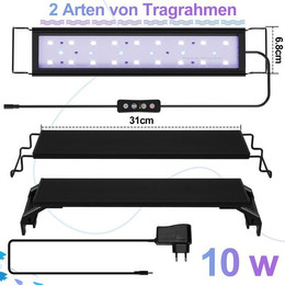 Produktbild von Clanmacy LED Aquariumleuchte 35-105cm verstellbar 10W